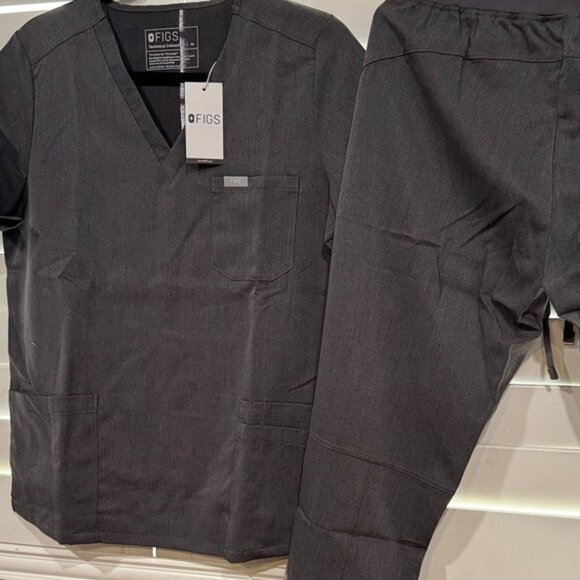 Figs Dark Gray Medical Scrub Set - Picture 8 of 10